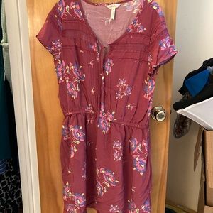 Mauve Matilda Jane Floral cap sleeve art class dress